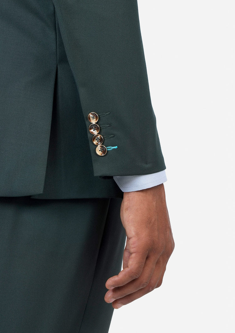Bryant Vintage Green Twill Jacket - SARTORO757