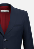 Broadway Navy Microcheck Suit - SARTORO