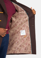 Brown Wool Signature Peacoat - SARTORO799