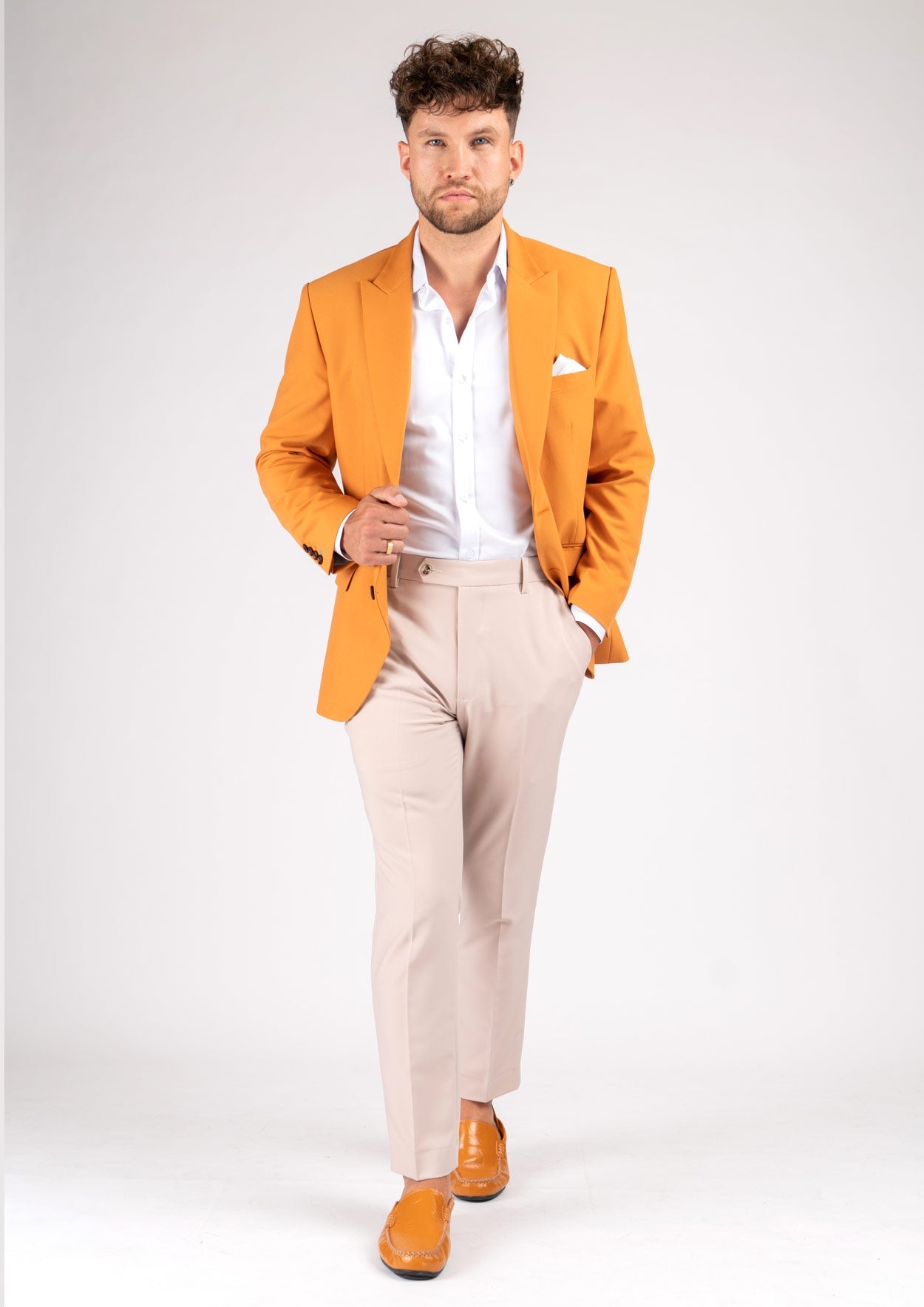 Bryant Baby Mustard Stretch Jacket - SARTORO