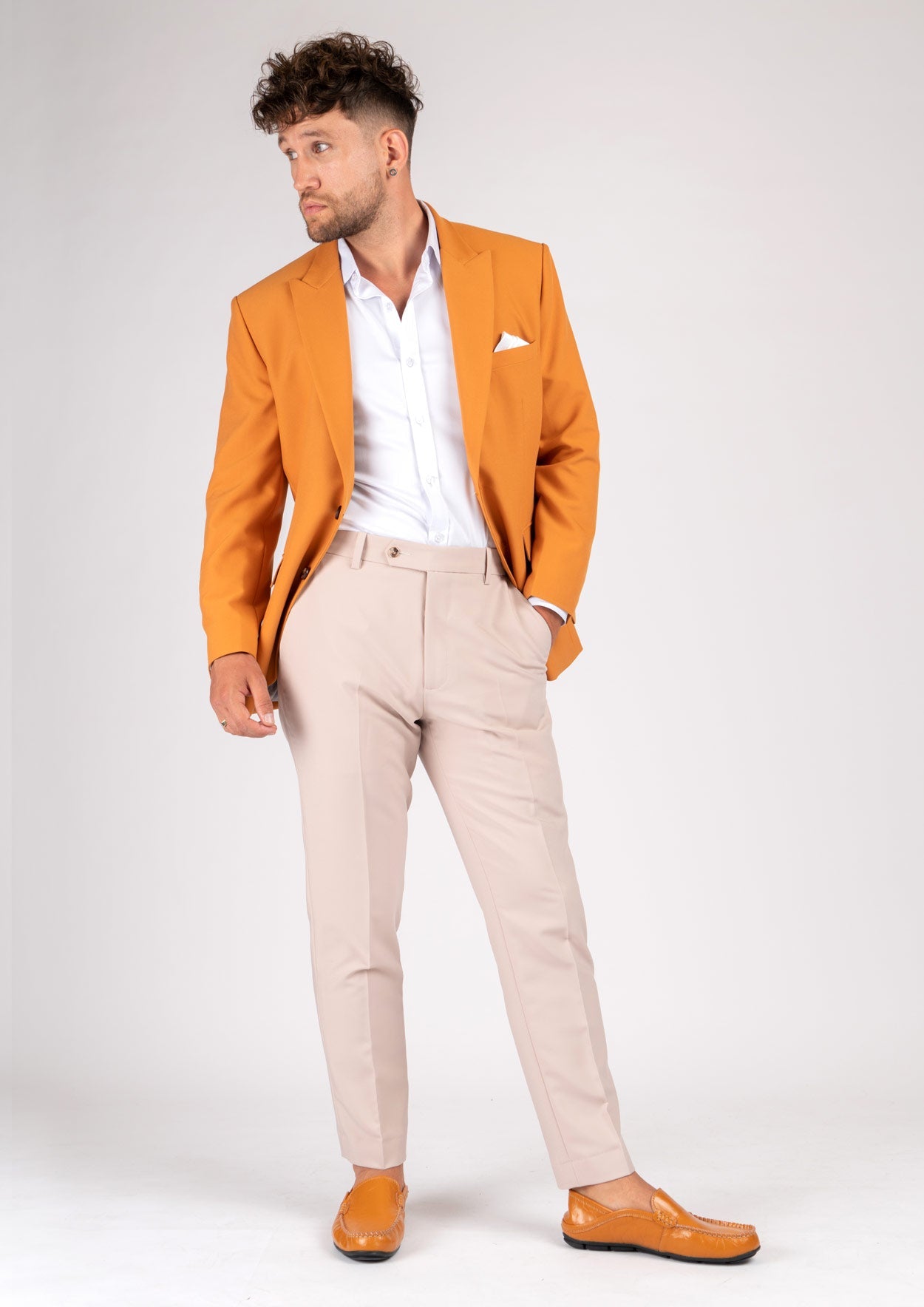 Bryant Baby Mustard Stretch Jacket - SARTORO