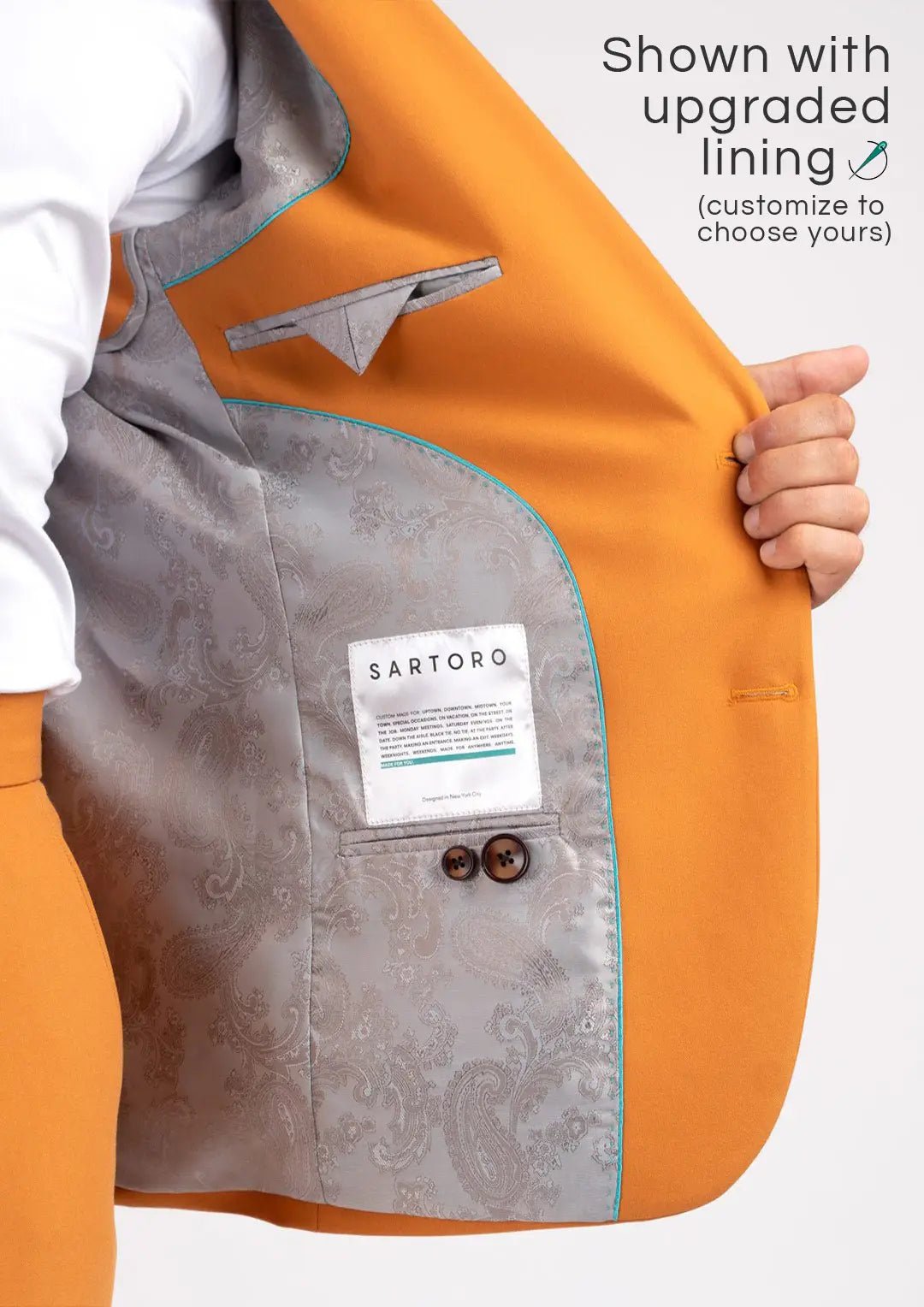 Bryant Baby Mustard Stretch Jacket - SARTORO