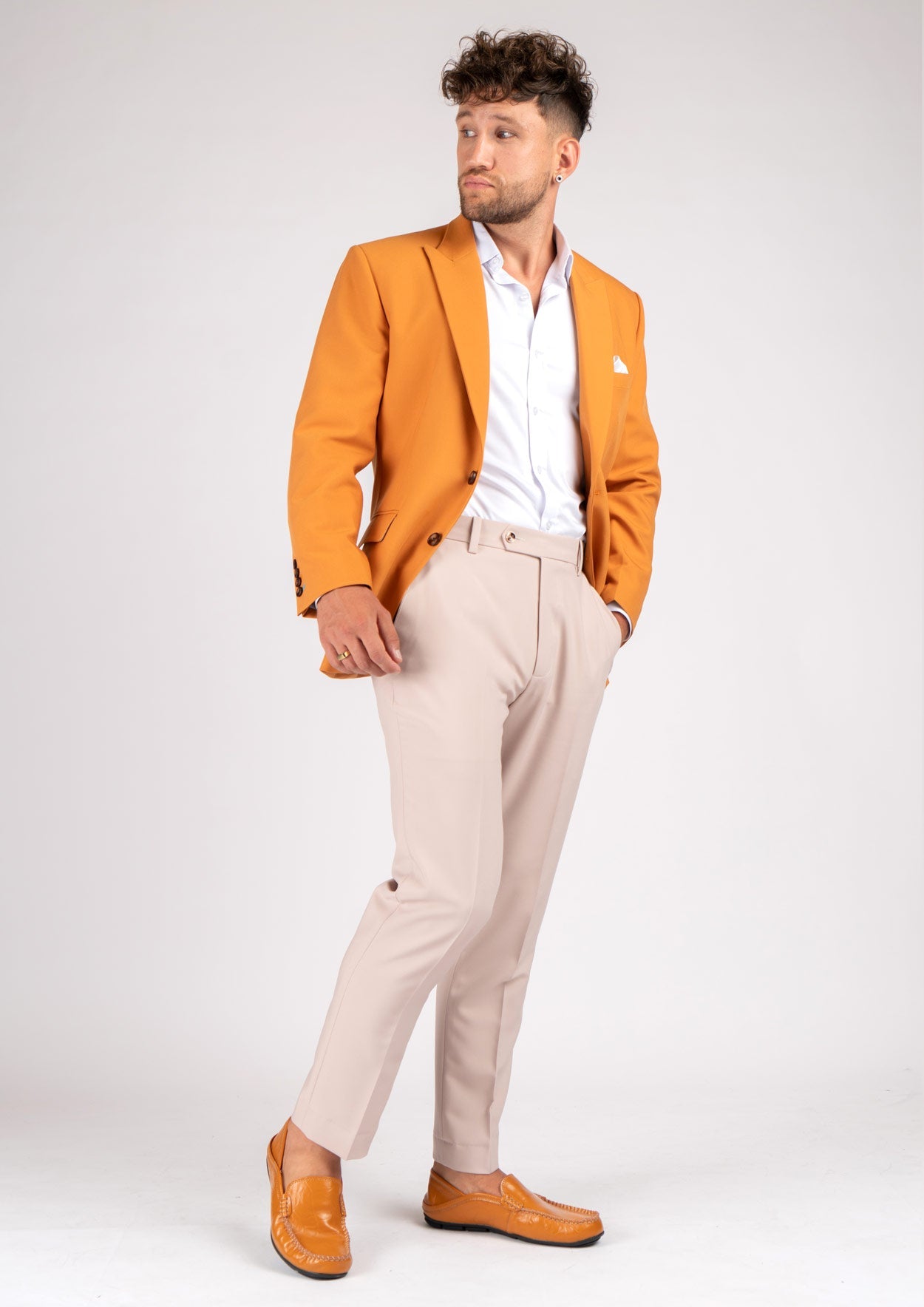 Bryant Baby Mustard Stretch Jacket - SARTORO
