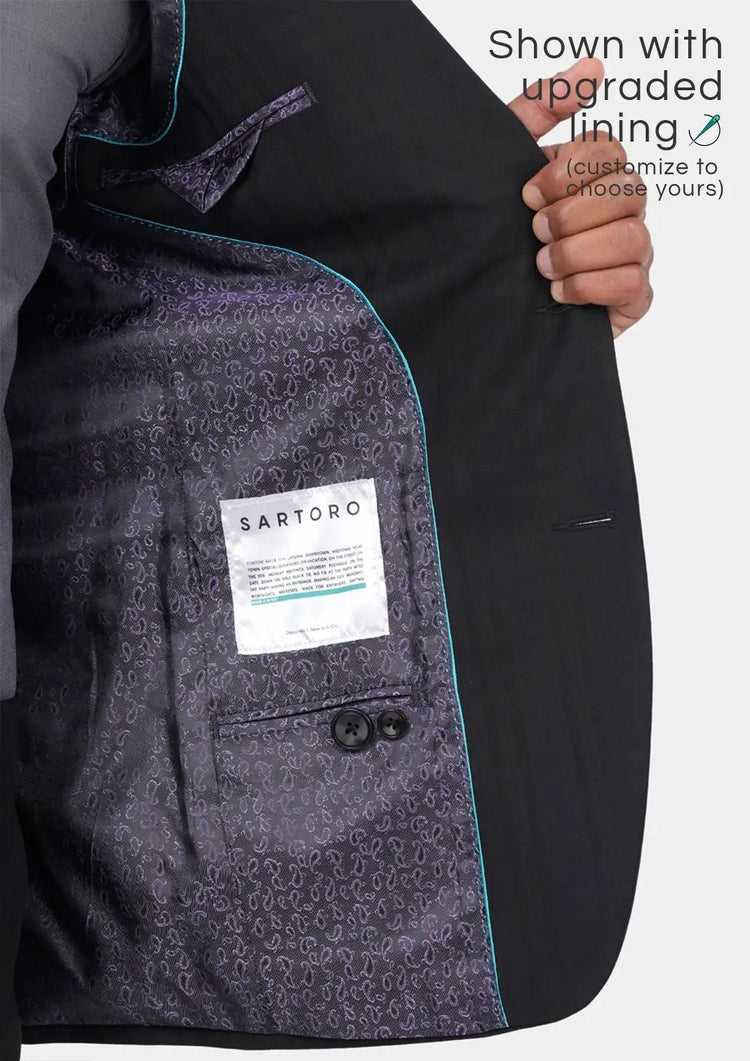 Bryant Black Check Jacket - SARTORO172