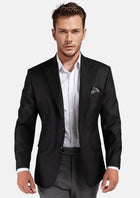 Bryant Black Sharkskin Jacket - SARTORO685