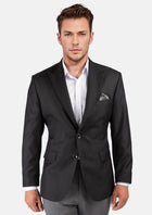 Bryant Black Sharkskin Jacket - SARTORO641