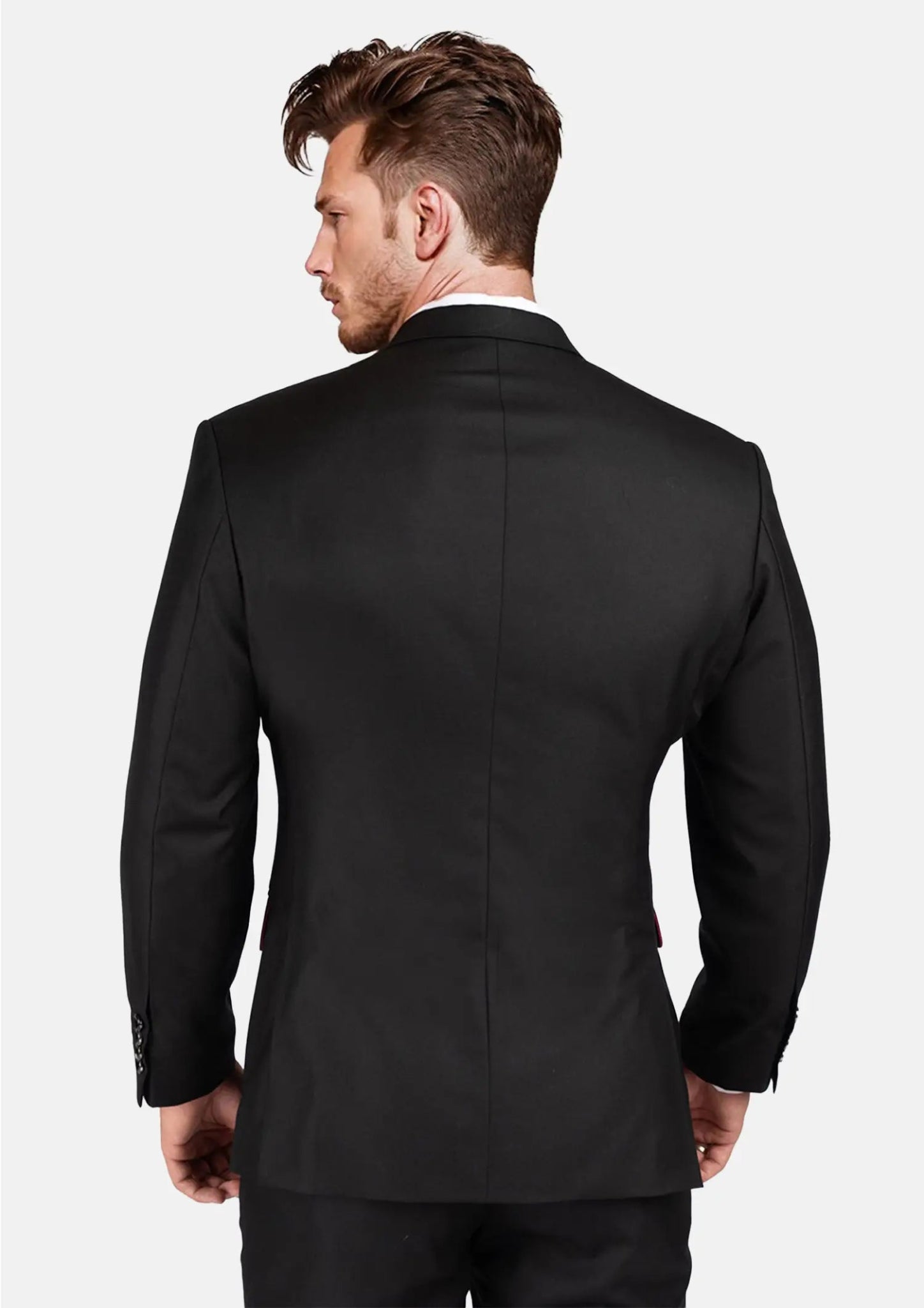 Bryant Black Sharkskin Jacket - SARTORO
