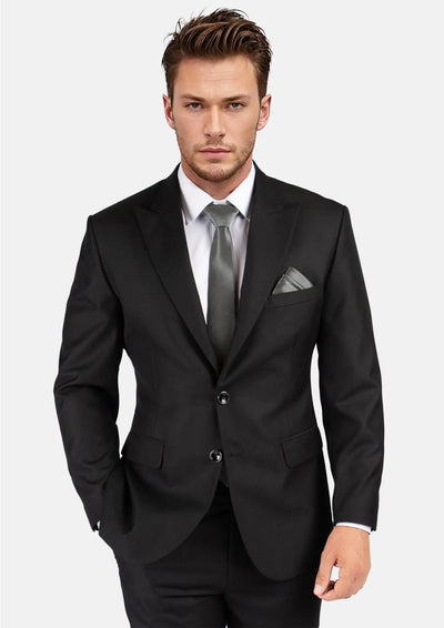 Bryant Black Sharkskin Suit - SARTORO