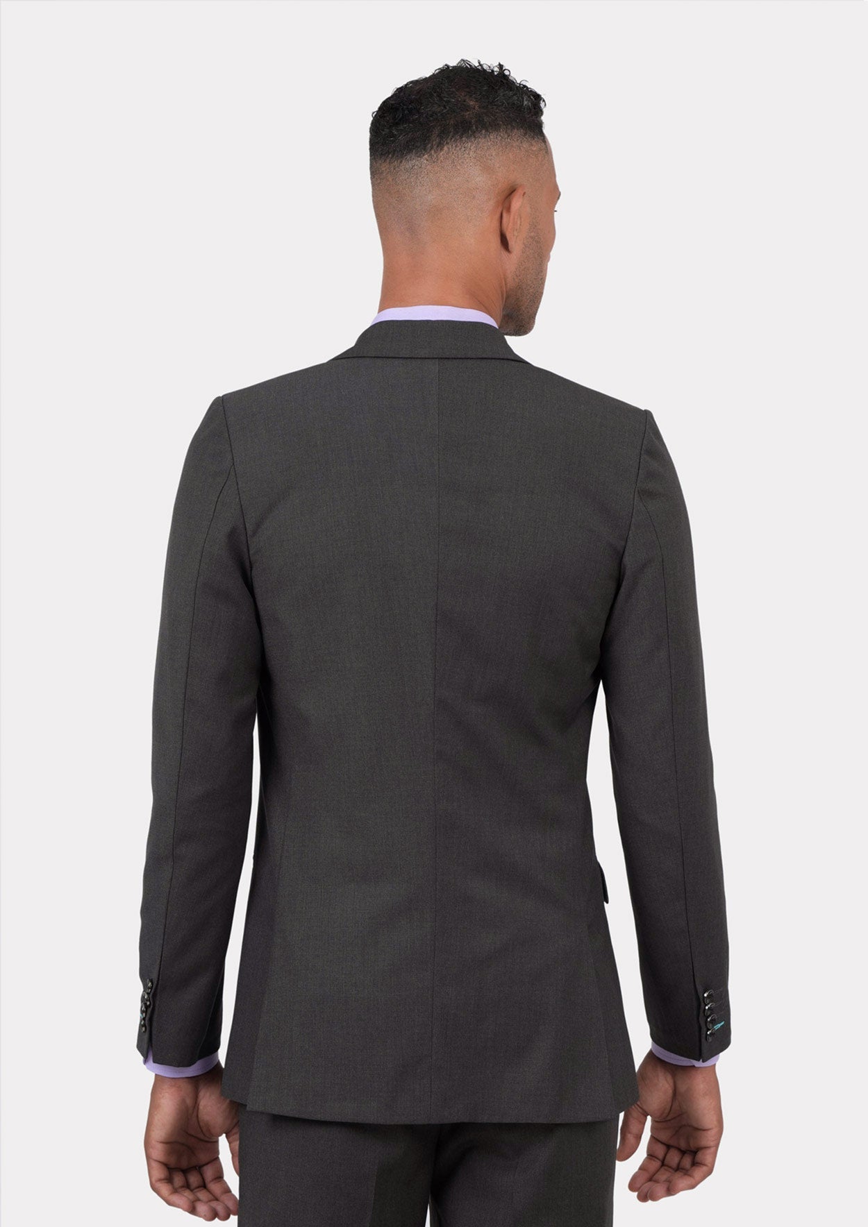 Bryant Charcoal Crosshatch Jacket - SARTORO