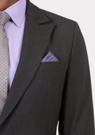 Bryant Charcoal Crosshatch Jacket - SARTORO256