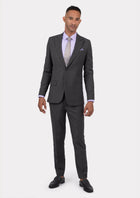 Bryant Charcoal Crosshatch Suit - SARTORO999