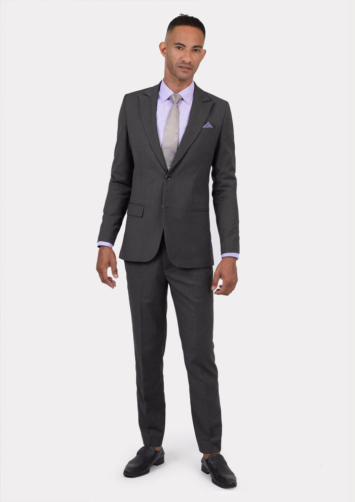 Bryant Charcoal Crosshatch Suit - SARTORO739