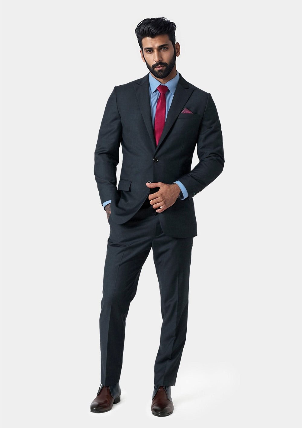 Bryant Dark Charcoal Suit - SARTORO