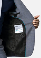 Bryant Grey Prince of Wales Jacket - SARTORO686