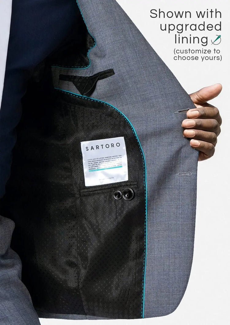 Bryant Grey Prince of Wales Jacket - SARTORO78