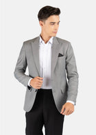 Bryant Light Grey Twill Jacket - SARTORO892