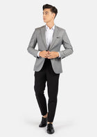 Bryant Light Grey Twill Jacket - SARTORO154