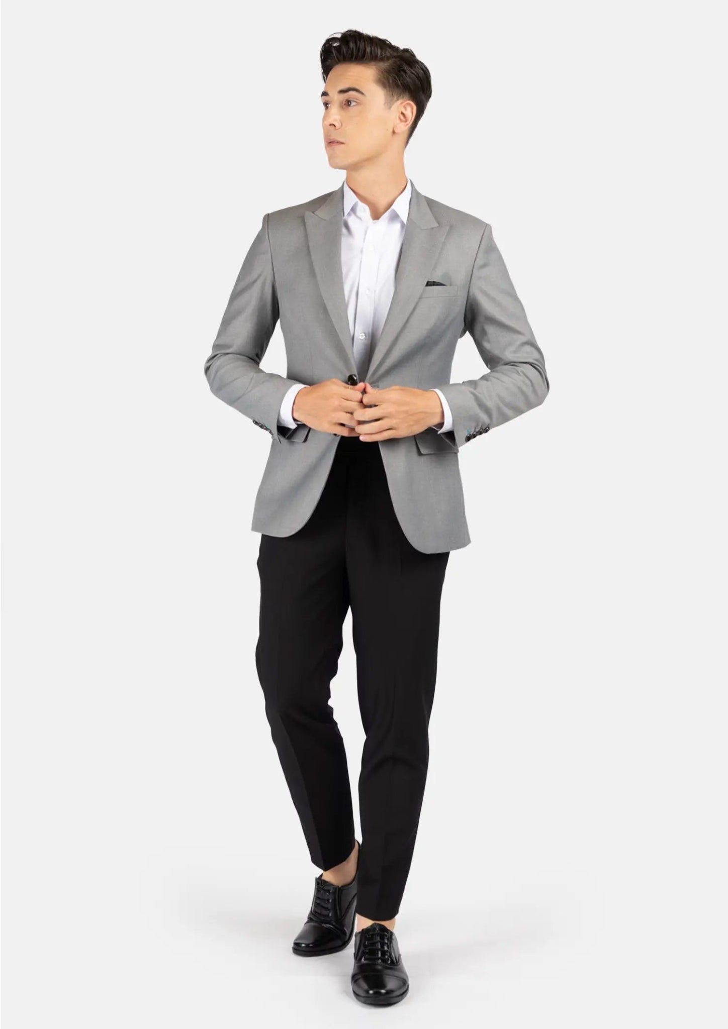 Bryant Light Grey Twill Jacket - SARTORO