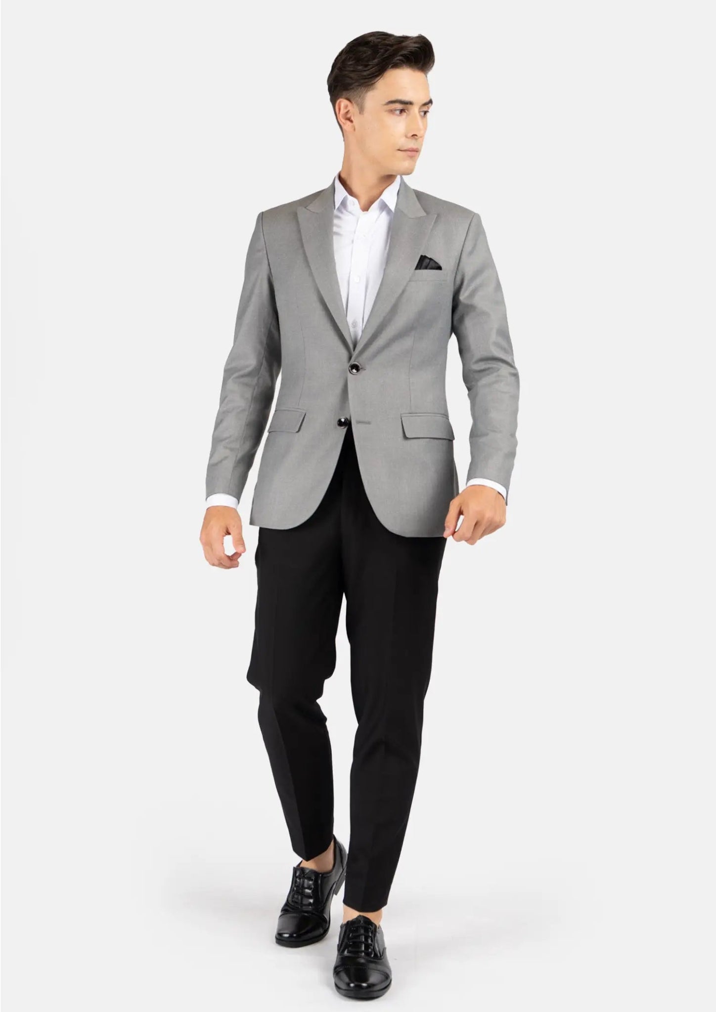 Bryant Light Grey Twill Jacket - SARTORO