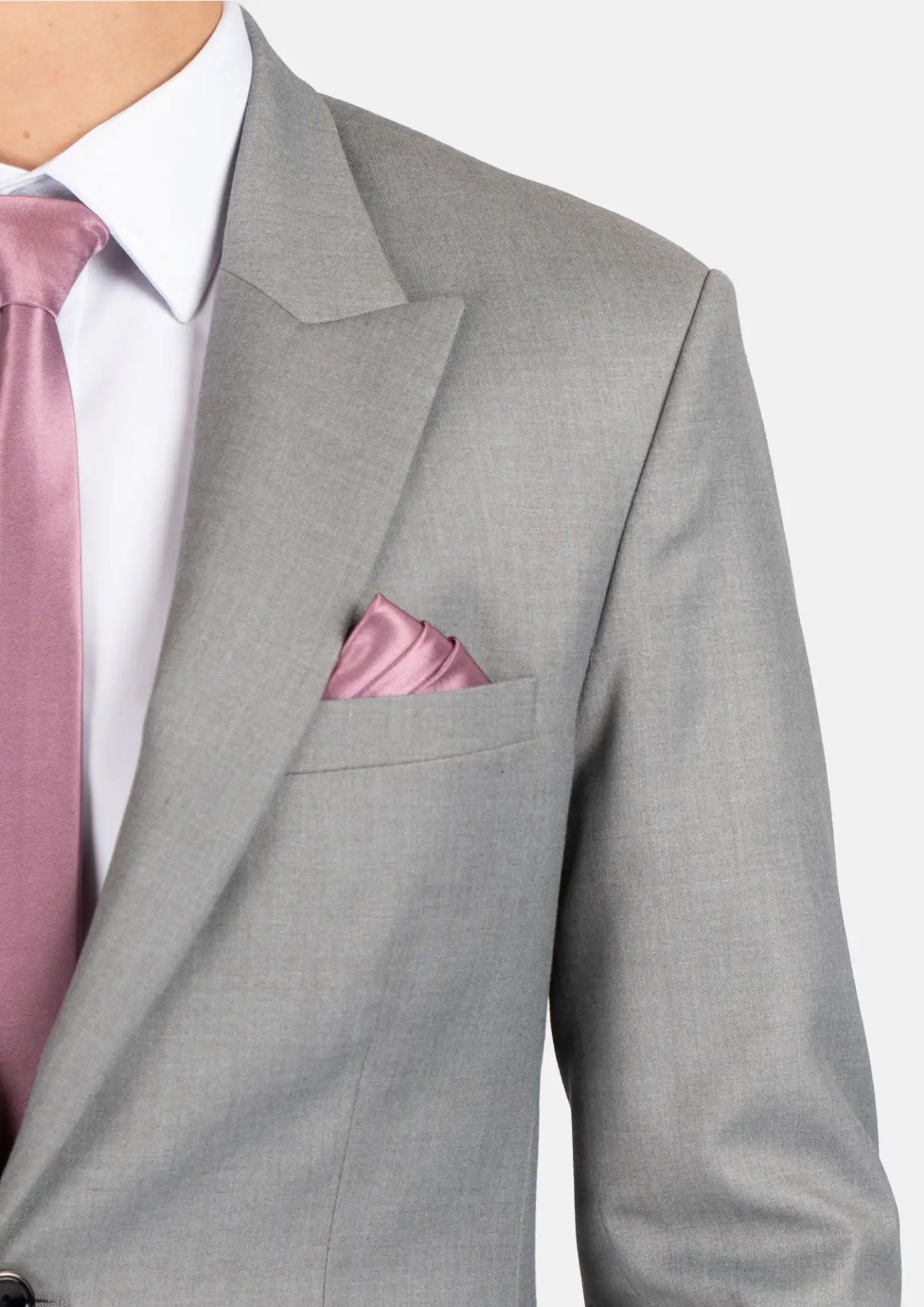 Bryant Light Grey Twill Suit - SARTORO