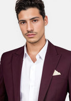 Bryant Mulberry Twill Jacket - SARTORO125