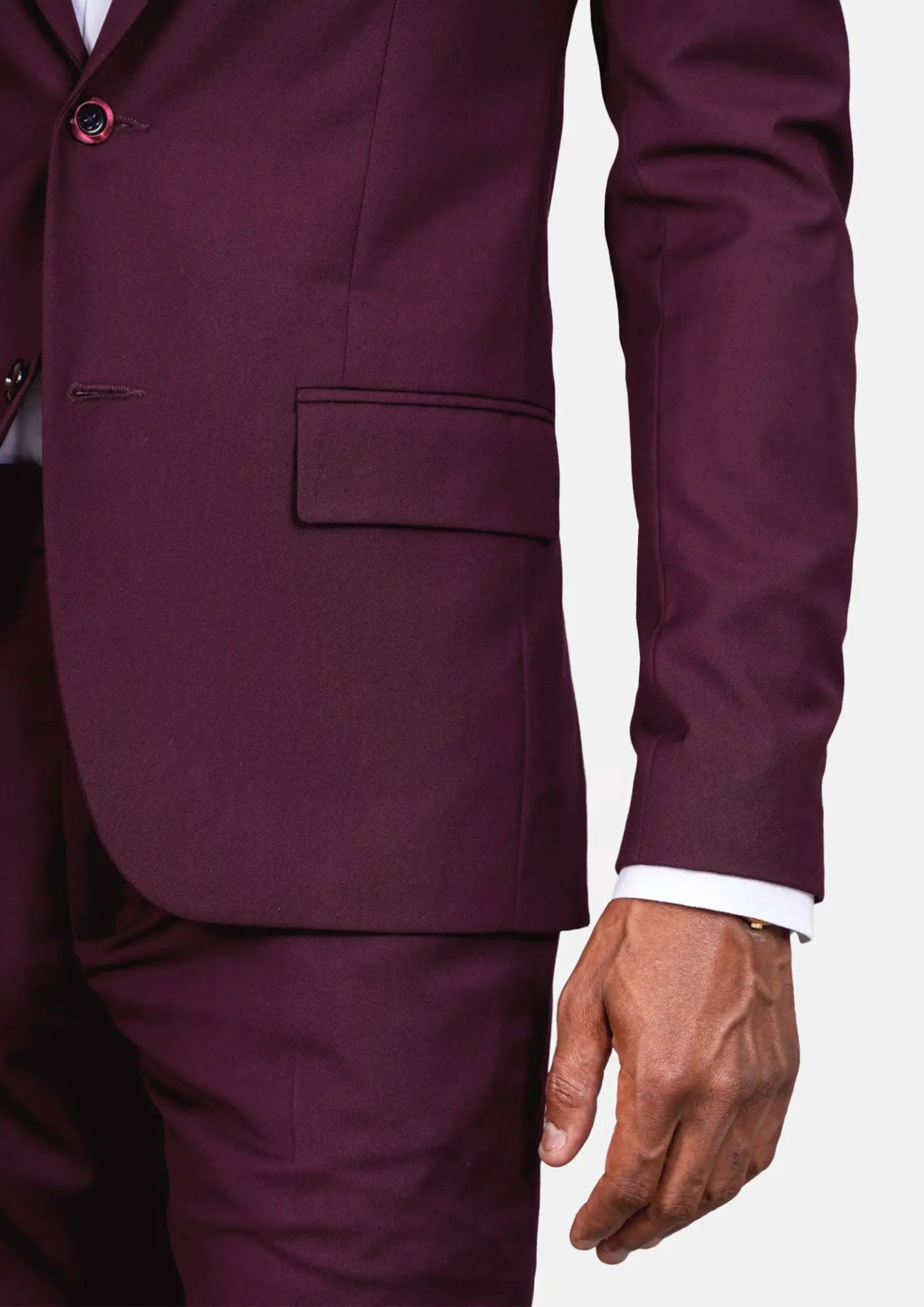 Bryant Mulberry Twill Jacket - SARTORO