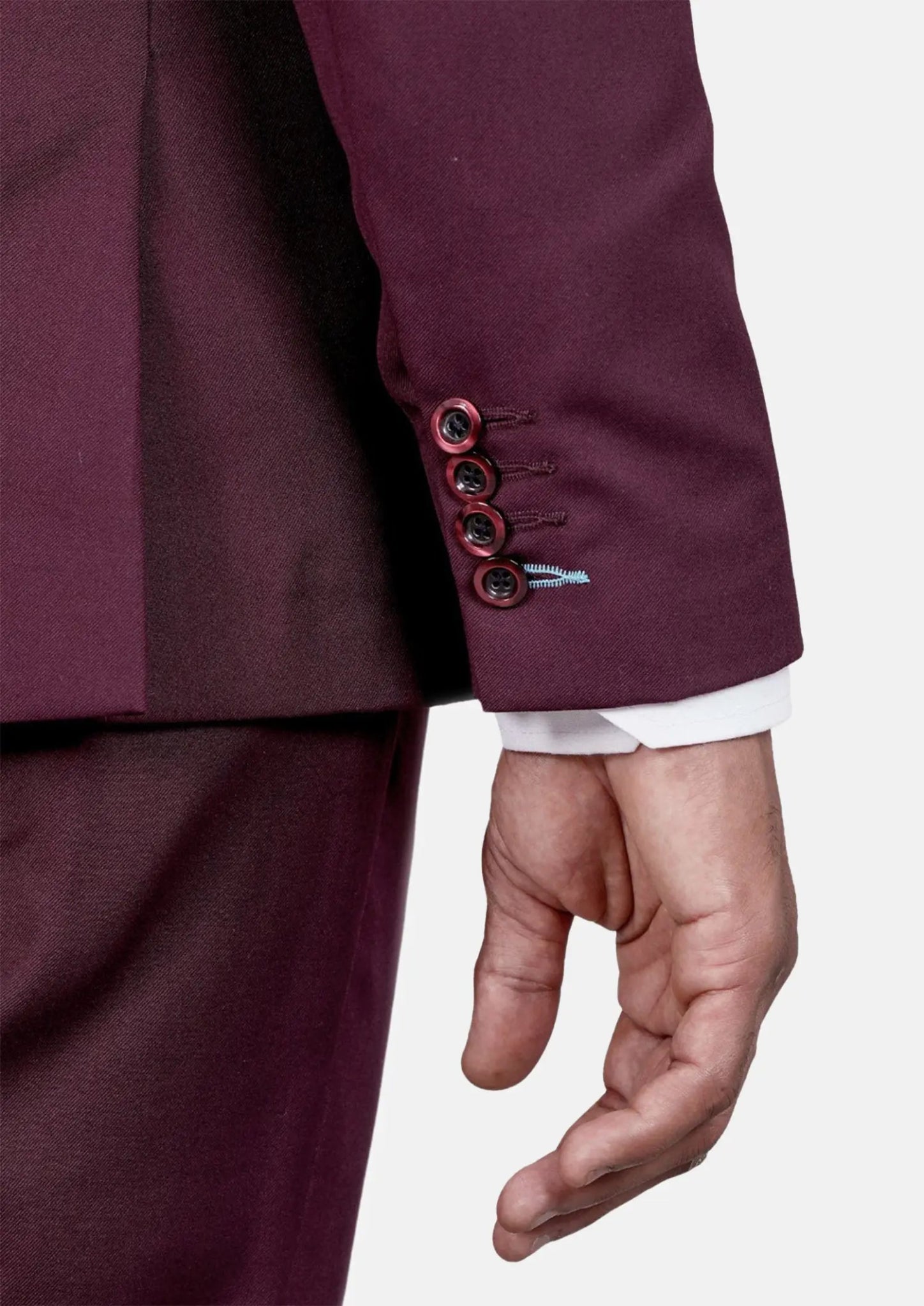 Bryant Mulberry Twill Suit - SARTORO