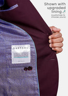 Bryant Mulberry Twill Suit - SARTORO73