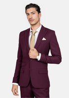 Bryant Mulberry Twill Suit - SARTORO363