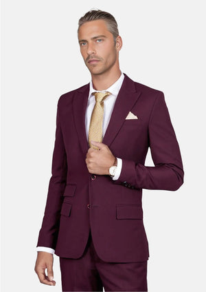 Bryant Mulberry Twill Suit
