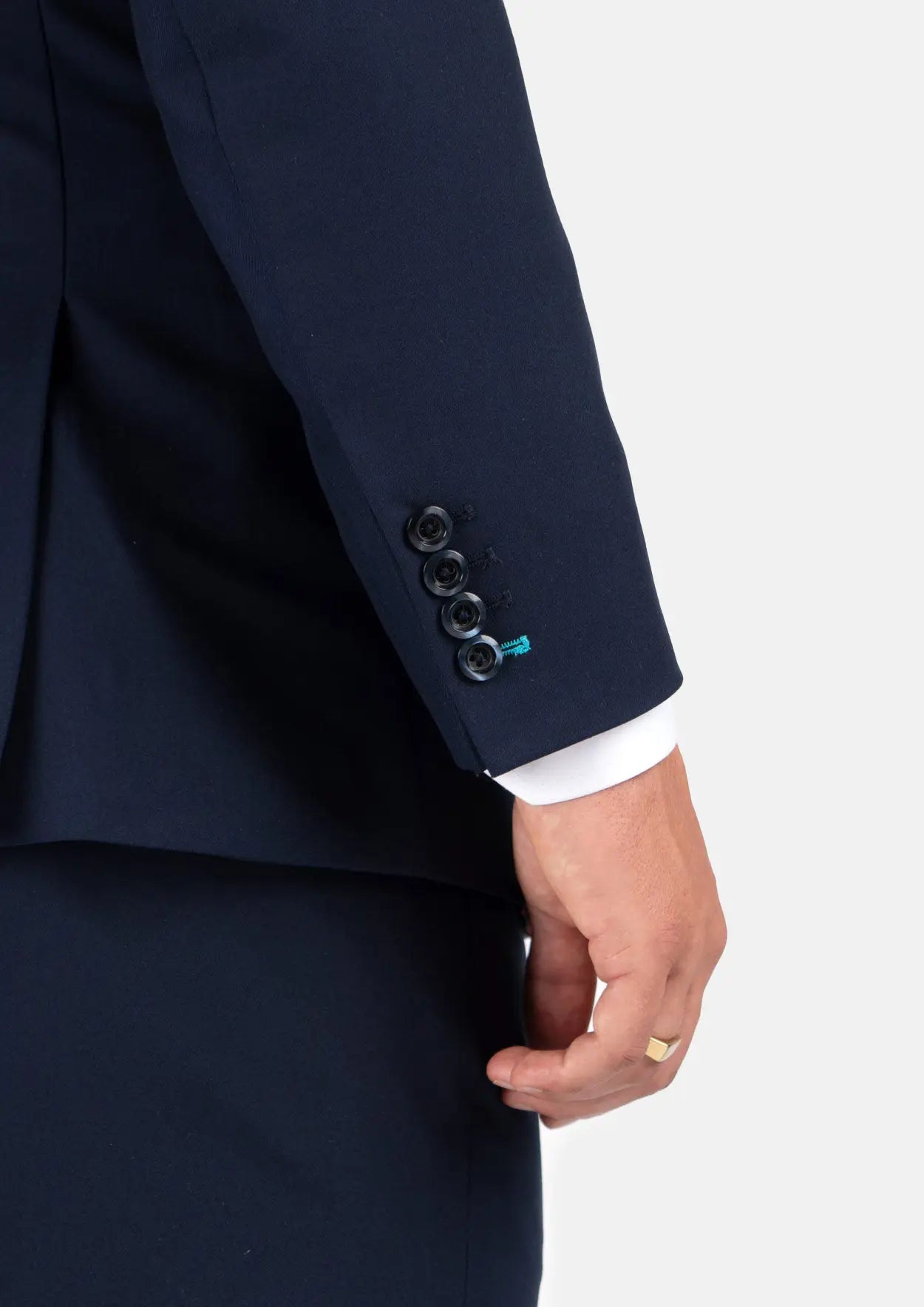 Bryant Navy Blue Stretch Jacket - SARTORO