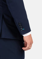 Bryant Navy Blue Stretch Jacket - SARTORO639