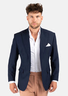 Bryant Navy Blue Stretch Jacket - SARTORO647