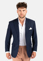Bryant Navy Blue Stretch Jacket - SARTORO