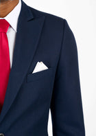 Bryant Navy Cotton Jacket - SARTORO177