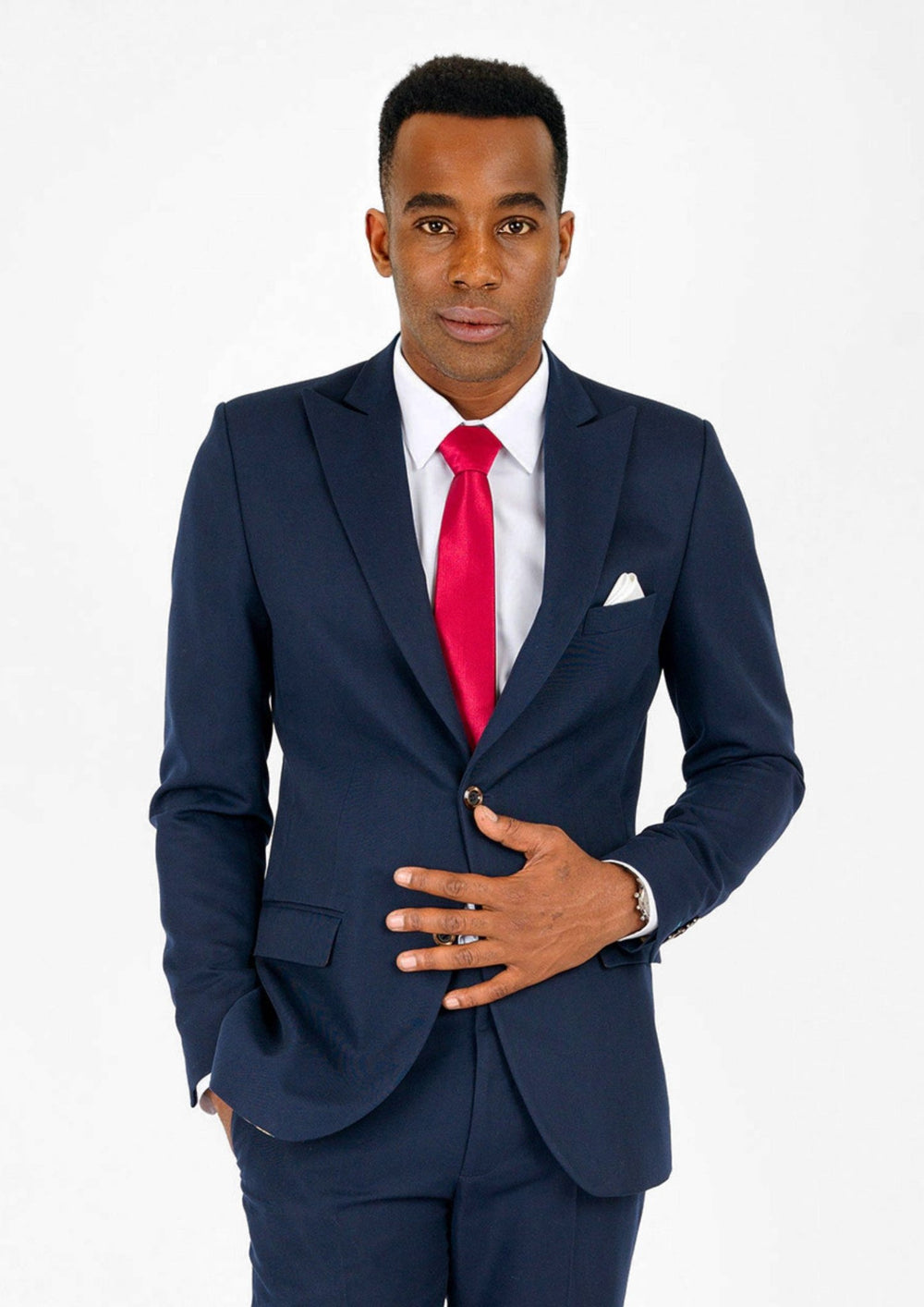 Bryant Navy Cotton Suit827