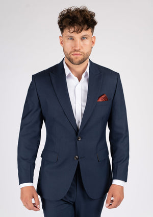 Bryant Navy Sharkskin Suit
