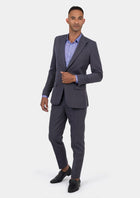 Bryant Shadow Grey Cotton Suit - SARTORO683