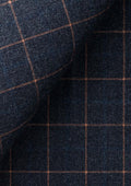 Bryant Spruce Blue Flannel Windowpane Jacket - SARTORO