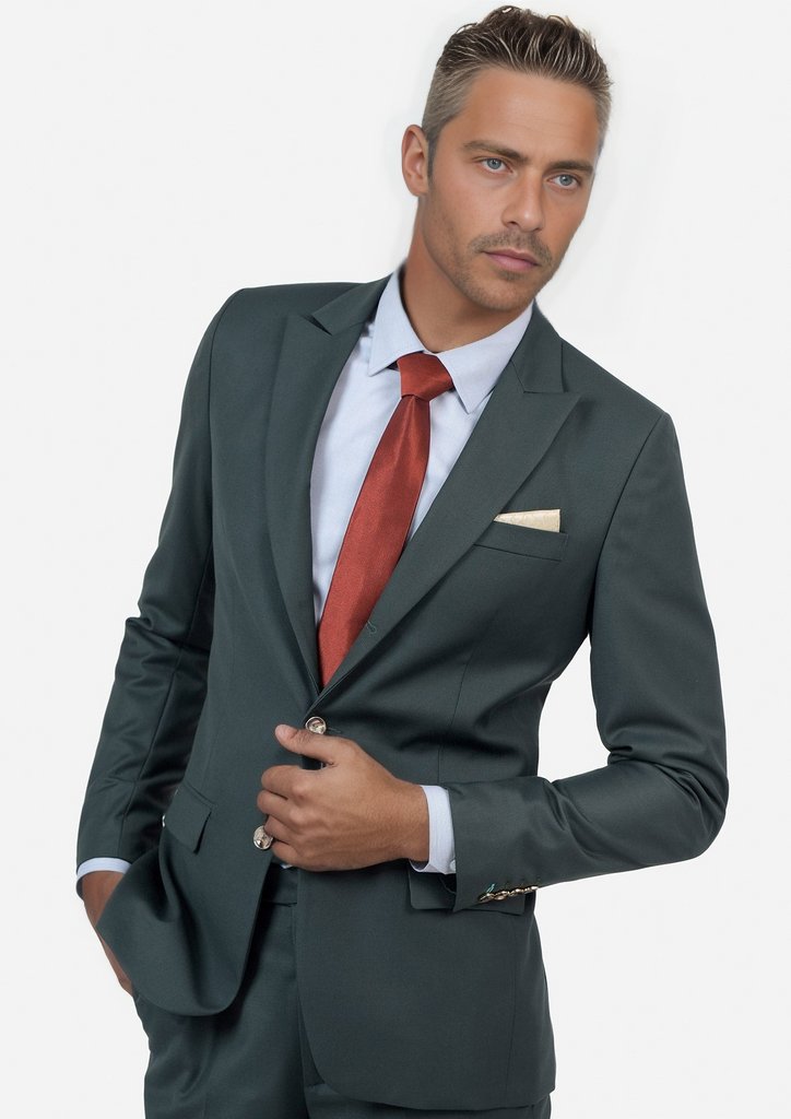 Bryant Vintage Green Twill Suit - SARTORO