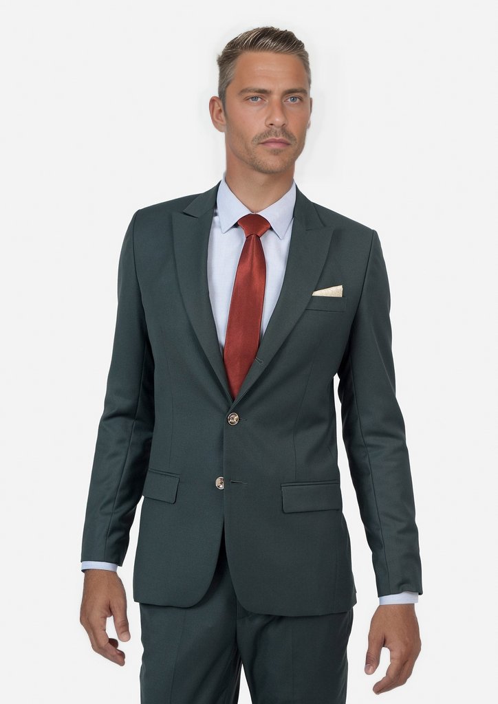 Bryant Vintage Green Twill Suit - SARTORO