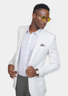 Bryant White Twill Jacket - SARTORO331