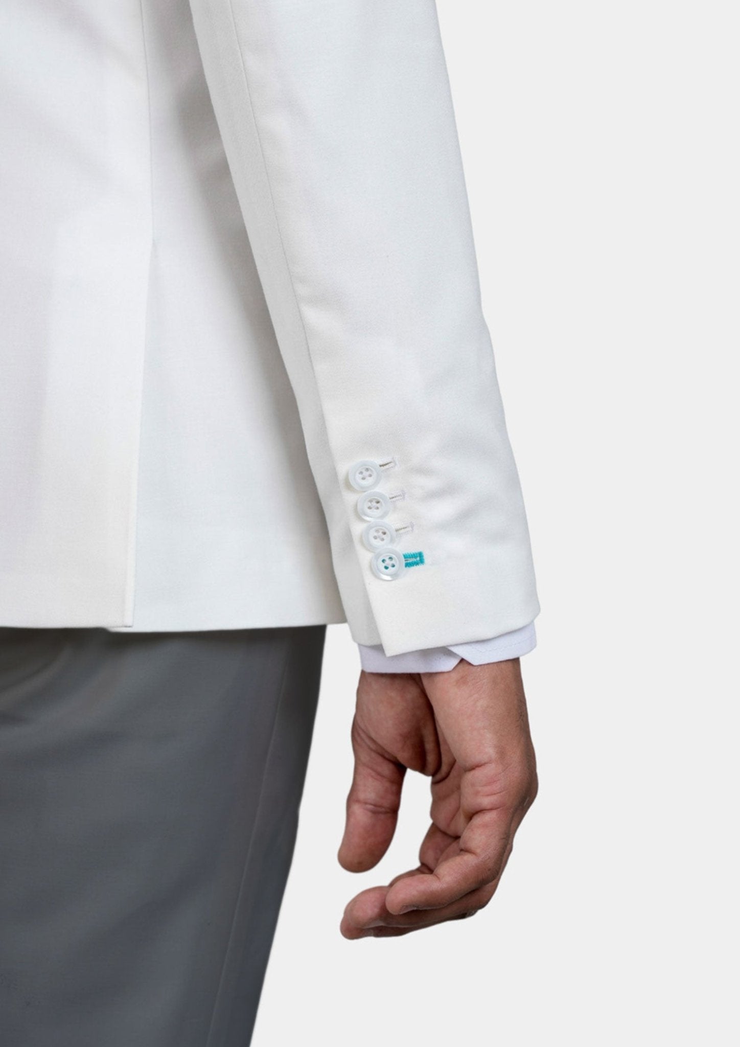 Bryant White Twill Jacket - SARTORO