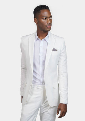 Bryant White Twill Suit