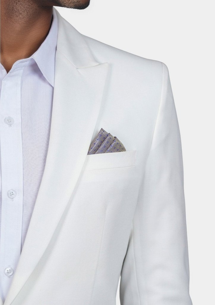 Bryant White Twill Suit - SARTORO