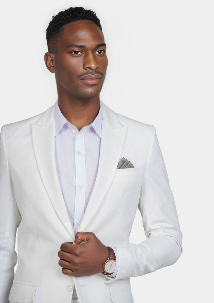 Bryant White Twill Suit - SARTORO