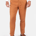 Burnt Orange Linen Pants - SARTORO