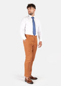 Burnt Orange Linen Pants - SARTORO