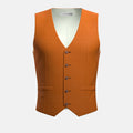 Burnt Orange Linen Vest - SARTORO