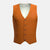 Burnt Orange Linen Vest - SARTORO